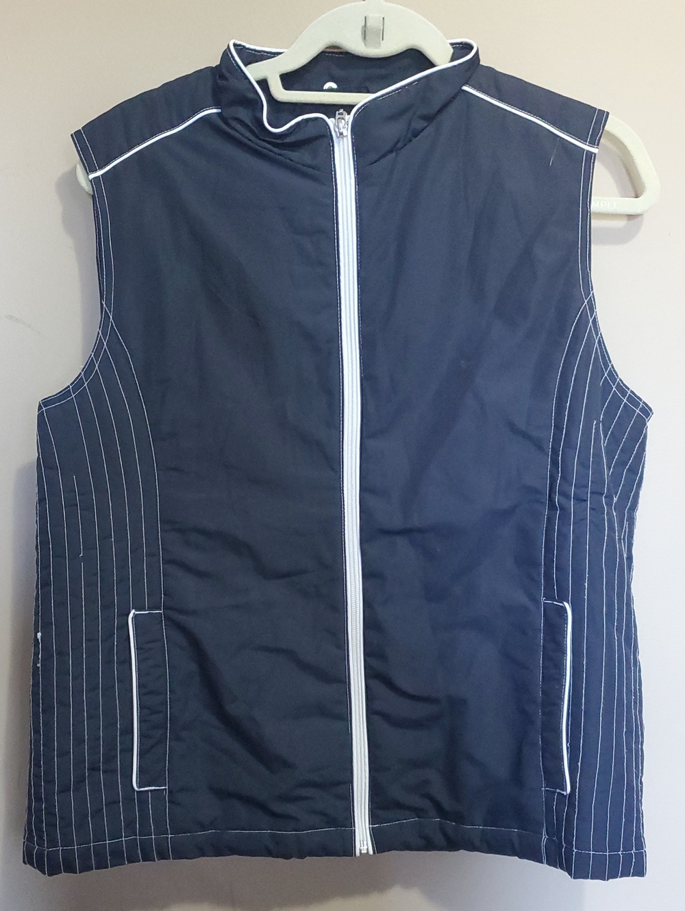Alpine Tek Men's Navy Zip-Front  Vest Size 16